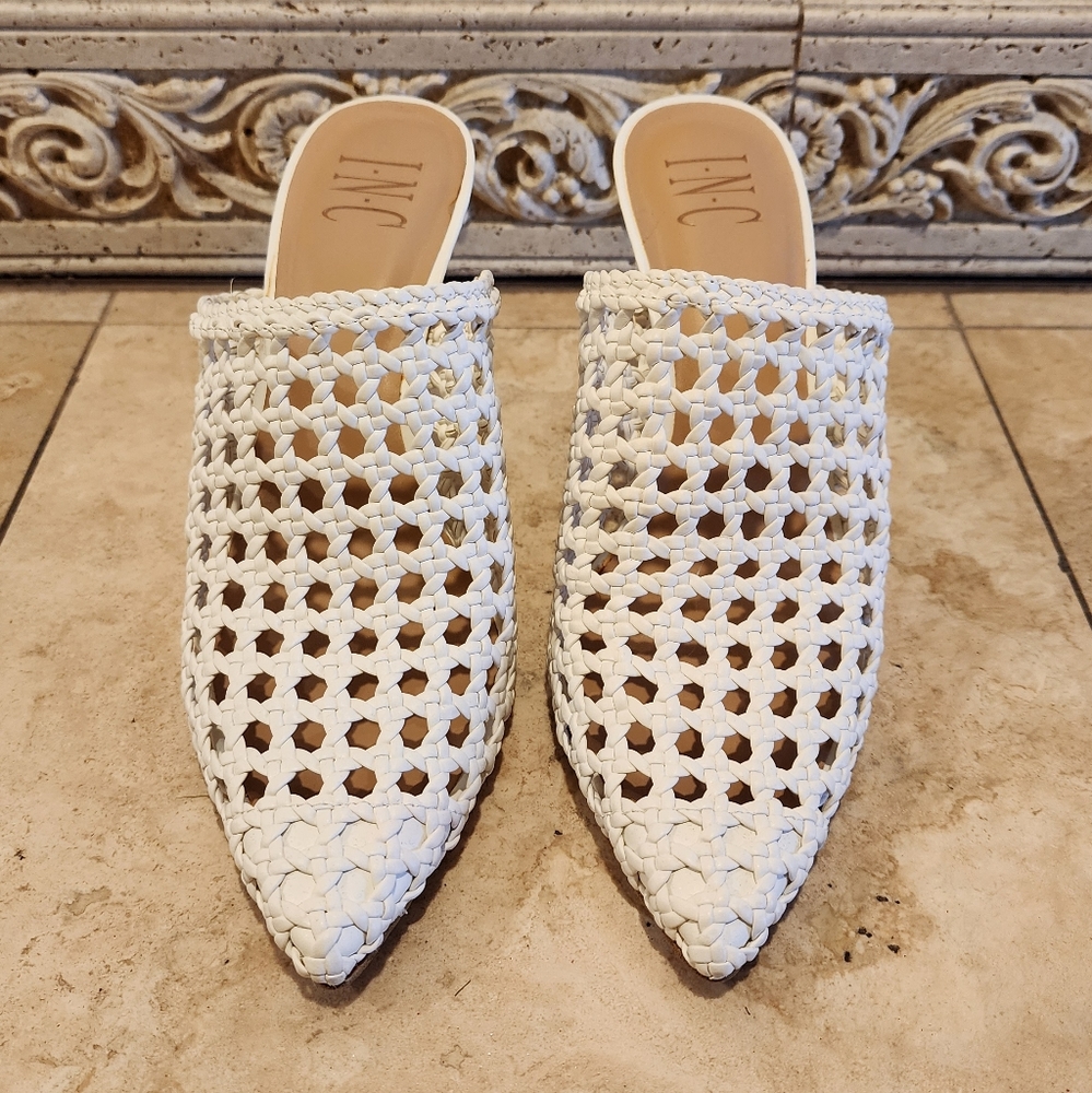INC International Concept woven mules
